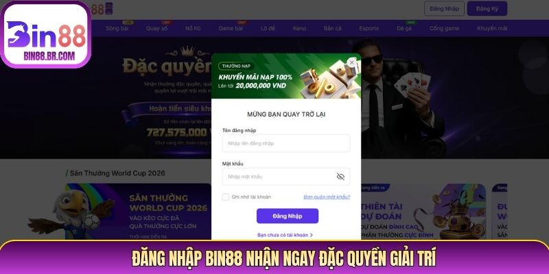 Đăng nhập Bin88 nhận ngay đặc quyền giải trí Đăng nhập Bin88 nhận ngay đặc quyền giải trí